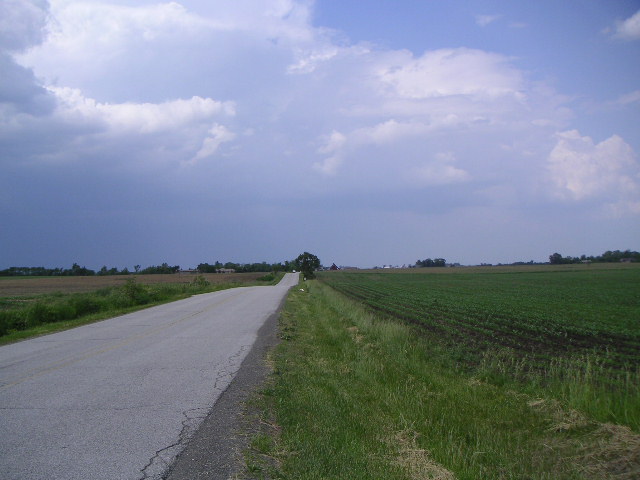 The Indiana Border - But No Welcome Sign