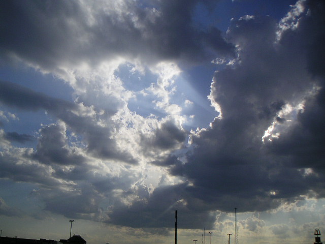 Clouds after an Intense Storm of Thunder, Lightning, and Threatened Tornadoes